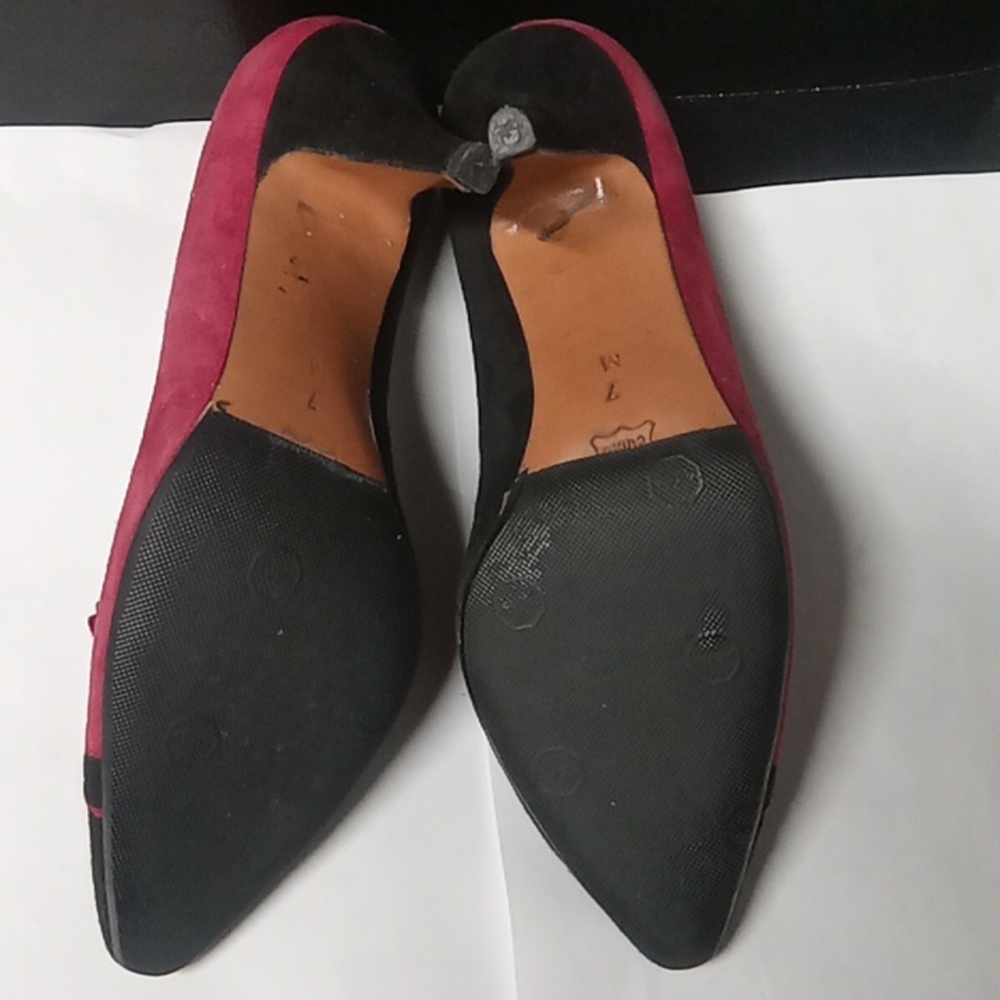 Bally Women's Red and Black Heels - Picture 7 of 7